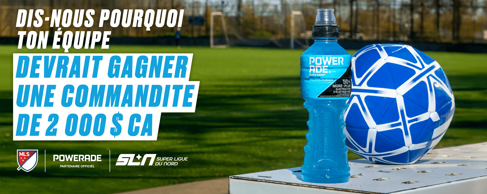 The POWERADE® Power Your Team Contest For CA. desktop image header