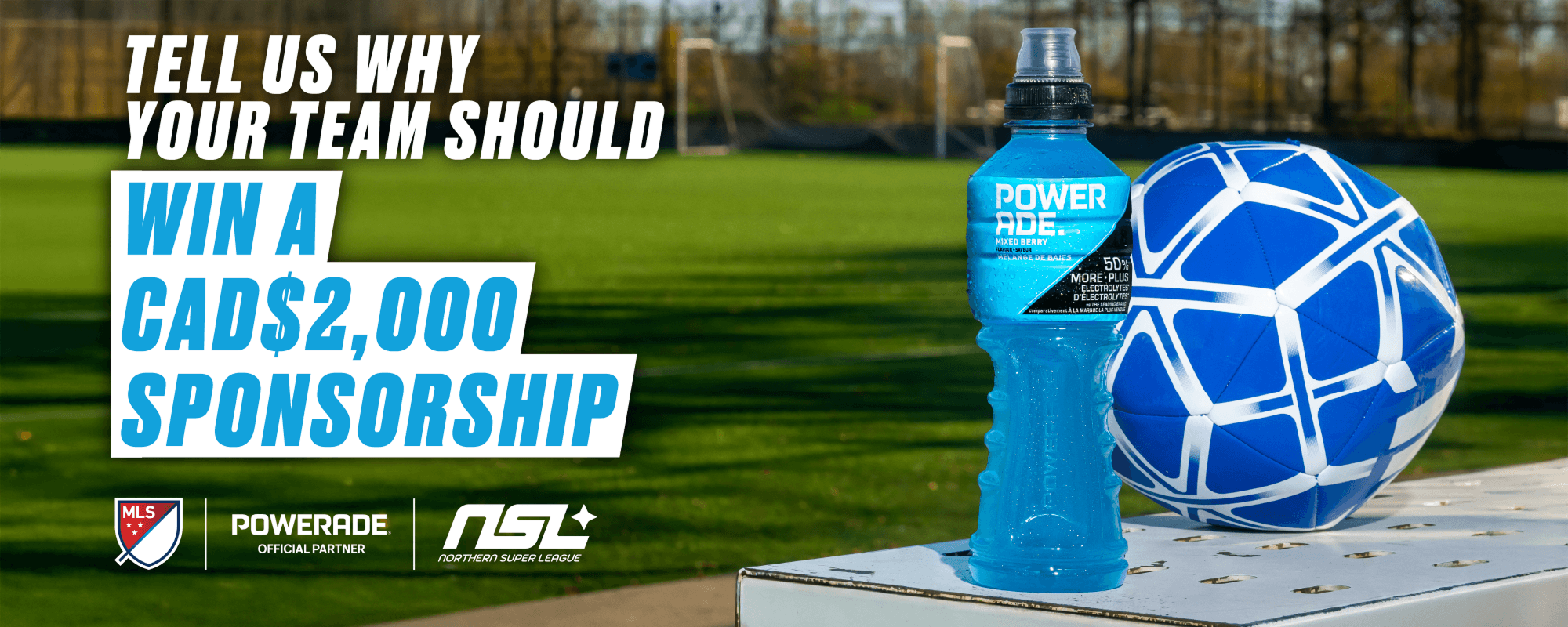The POWERADE® Power Your Team Contest For CA. desktop image header