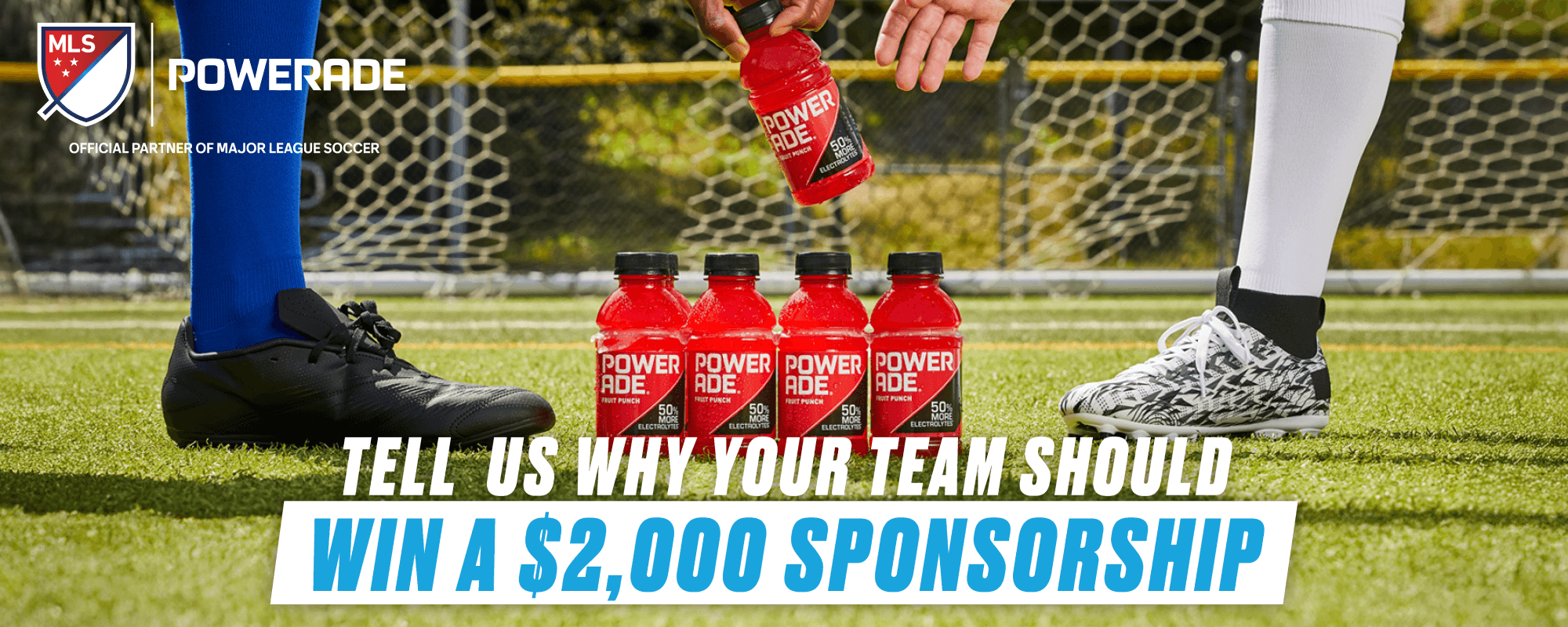 The POWERADE® Power Your Team Contest For U.S. desktop image header